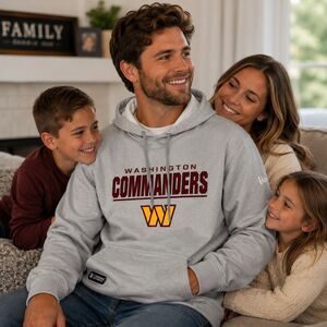 Washington Commanders New Era NFL Combine Authentic Stated Logo Hoodie Men's